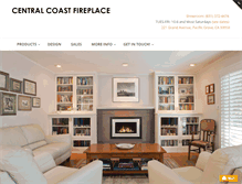 Tablet Screenshot of centralcoastfireplace.com